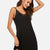 Scoop Neck Spaghetti Strap Lounge Dress Black