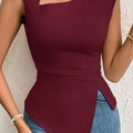 Slit Asymmetrical Tank Top