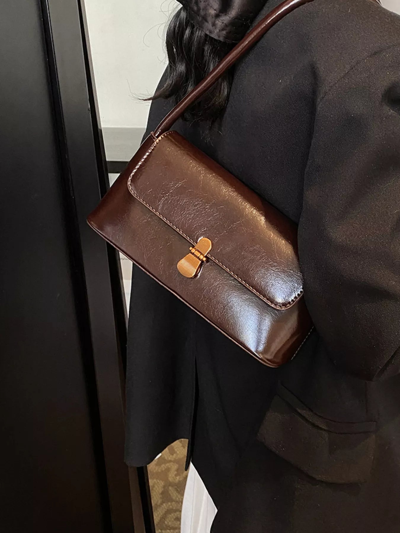 PU Leather Shoulder Bag