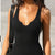 Notched Wide Strap Tank Black