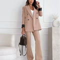 Lapel Collar Long Sleeve Blazer
