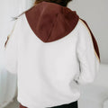 Color Block Patchwork Hooded Sweatshirt
