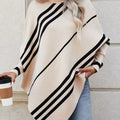 Striped Pattern Batwing Sleeve Sweater