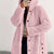 Full Size Fleece Button Up Hooded Outerwear Plus Size Pink