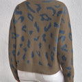 Leopard Mock Neck Sweater