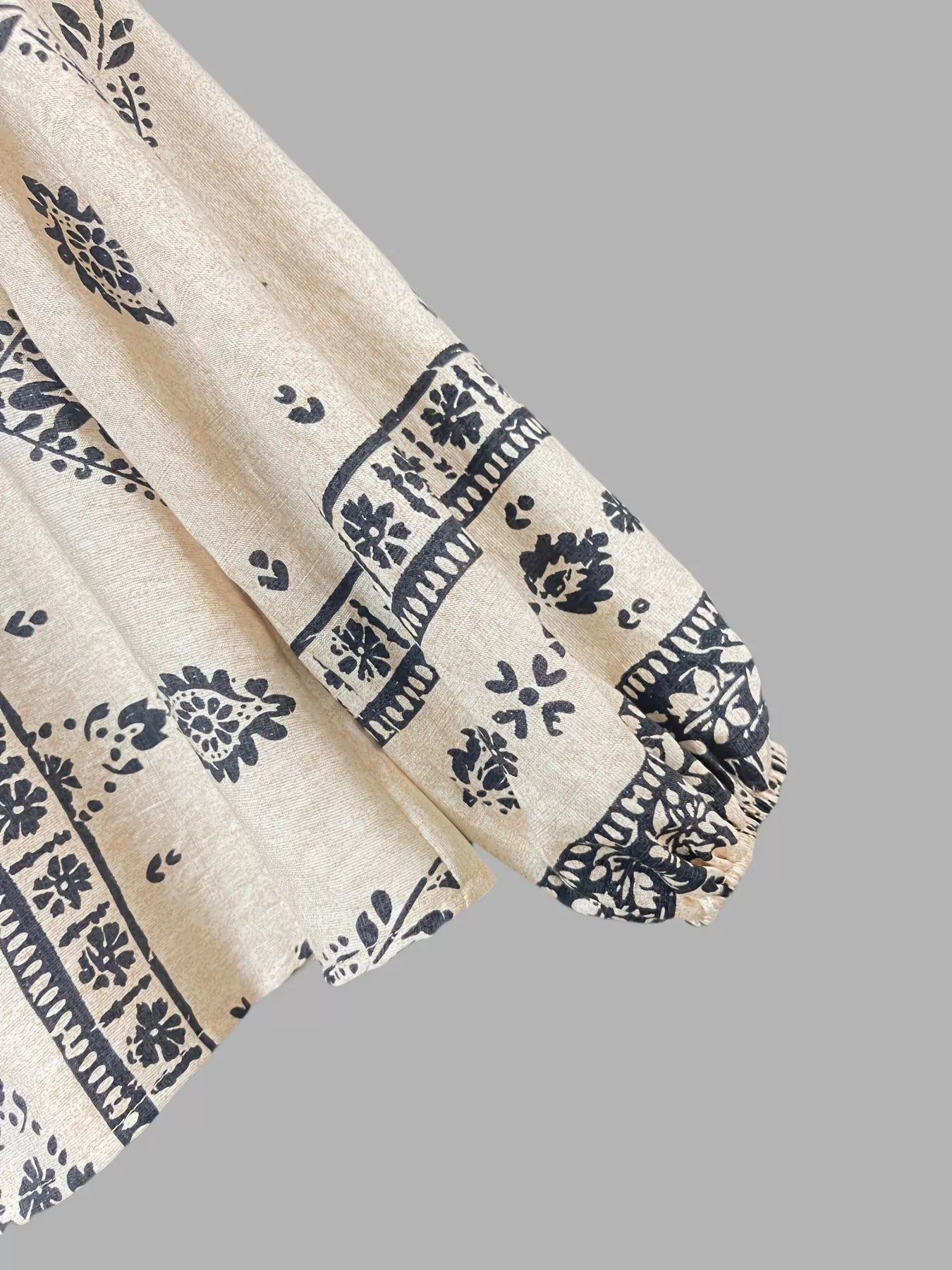 Printed Long Sleeve Blouse