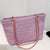Tweed Chain Shoulder Bag Pink onesize