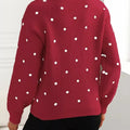 Polka Dot Long Sleeve Sweater