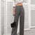 High Waist Wide Leg Pants Gray