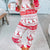 Full Size Christmas Element Round Neck Top and Pants Set Orange-Red