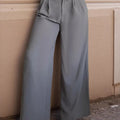 Wide Leg Pants Gray