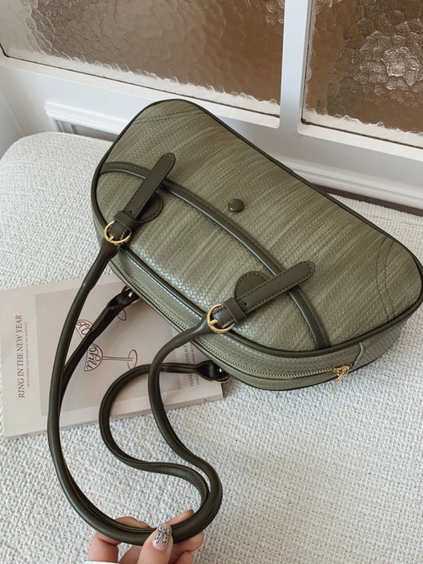 Vintage Buckle Shoulder Bag