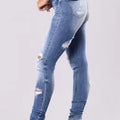Full Size Distressed Skinny Jeans Plus Size