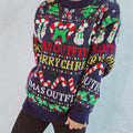 Christmas Pattern Round Neck Long Sleeve Sweater