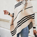 Striped Pattern Batwing Sleeve Sweater