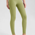 High Waist Skinny Active Pants Olive