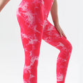Tie-Dye High Waist Active Leggings Strawberry
