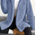 Full Size Fleece Button Up Hooded Outerwear Plus Size Blue