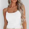 Scoop Neck Cami White