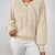 Cable Knit Long Sleeve Sweater Apricot