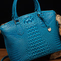 PU Leather Handbag Sky Blue One Size
