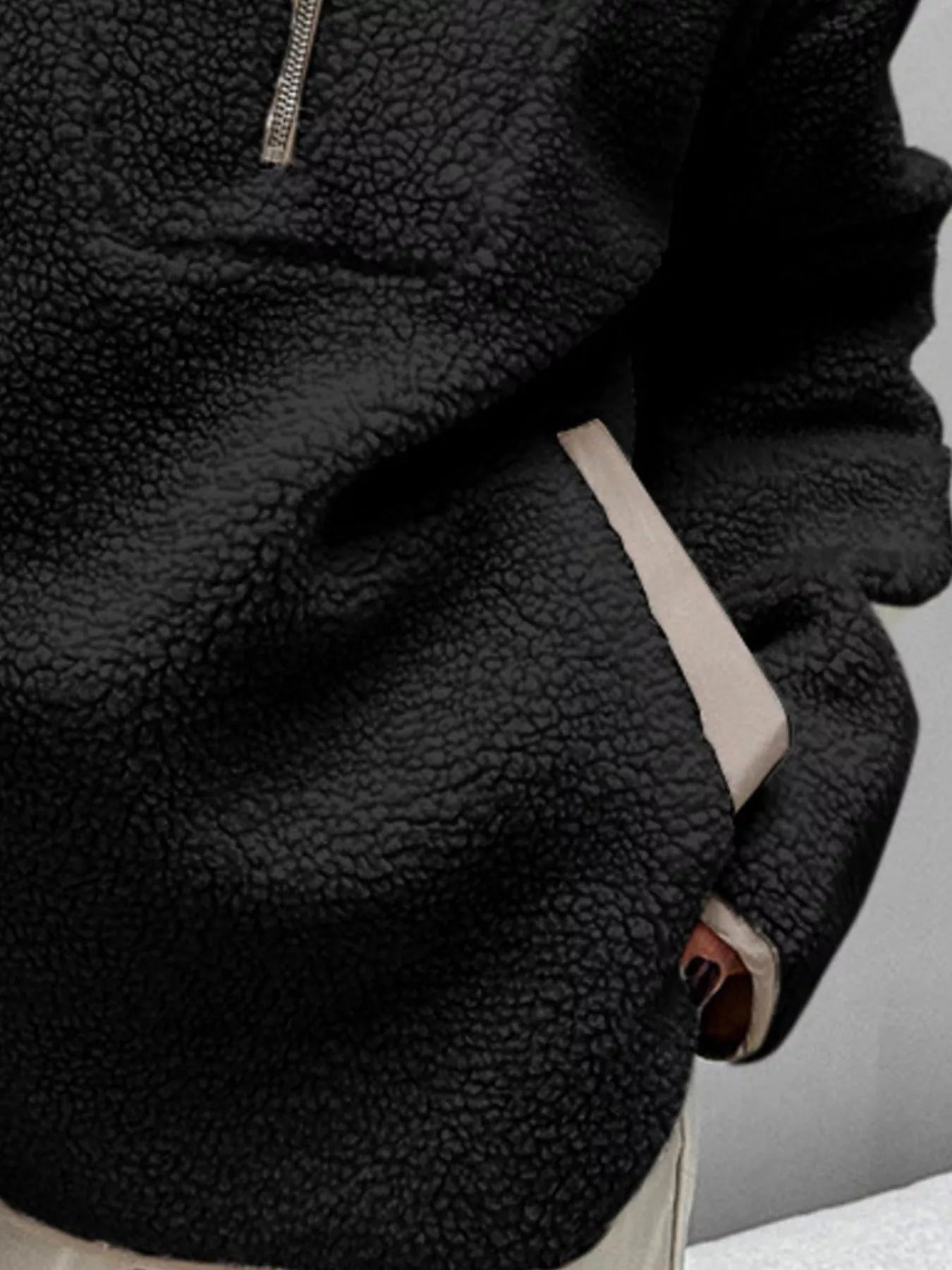 Sherpa Half Zip Sweatshirt