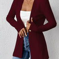 Single-Button Long Sleeve Blazer