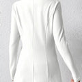 One Button Long Sleeve Blazer