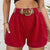 High Waist Shorts Red