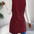 Double-Breasted Long Vest Coat