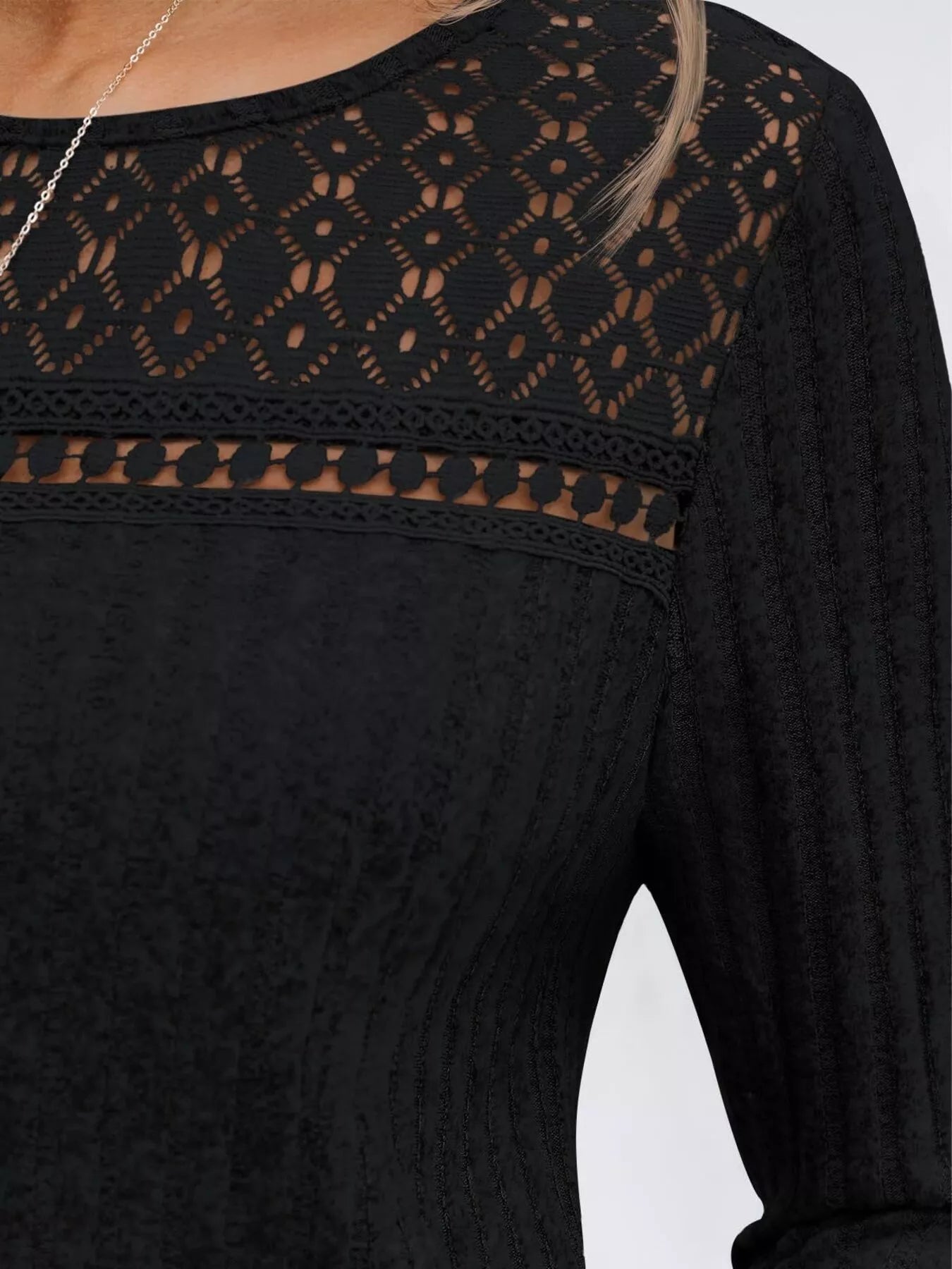 Ribbed Long Sleeve T-Shirt