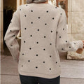 Polka Dot Long Sleeve Sweater