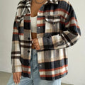 Relaxed Fit Plaid Snap Down Shirt