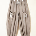 Stripe Drawstring Cargo Jogger Pants with Pockets