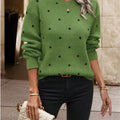 Polka Dot Long Sleeve Sweater