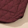 Quilted Snap Down Zip Up Vest Coat