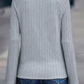 Textured Knit Long Sleeve T-Shirt