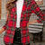 Plaid Single-Button Blazer Scarlet