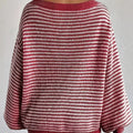 Striped Boat Neck Long Sleeve Sweater