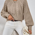 Cable Knit Long Sleeve Sweater