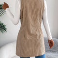 Double-Breasted Long Vest Coat