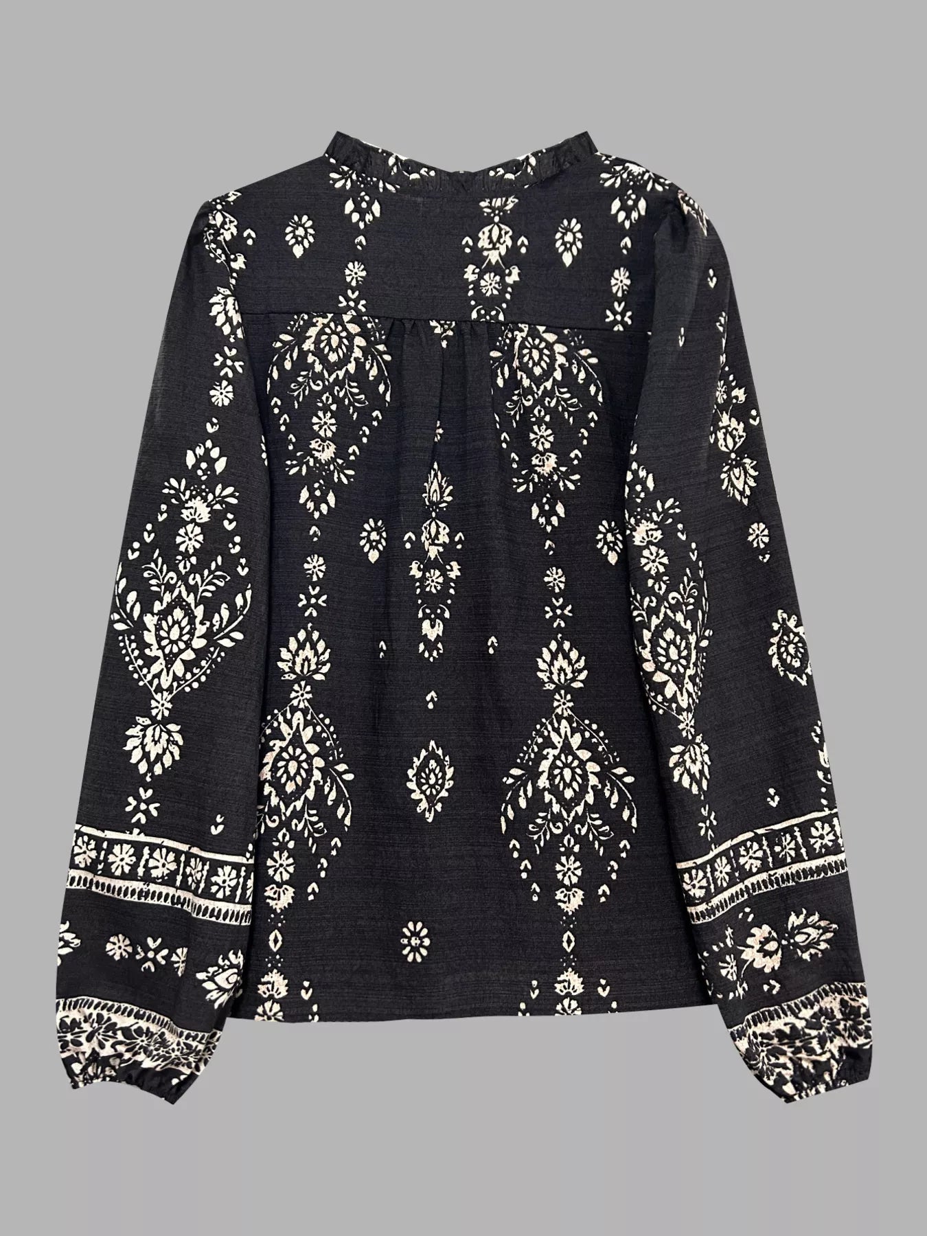 Printed Long Sleeve Blouse