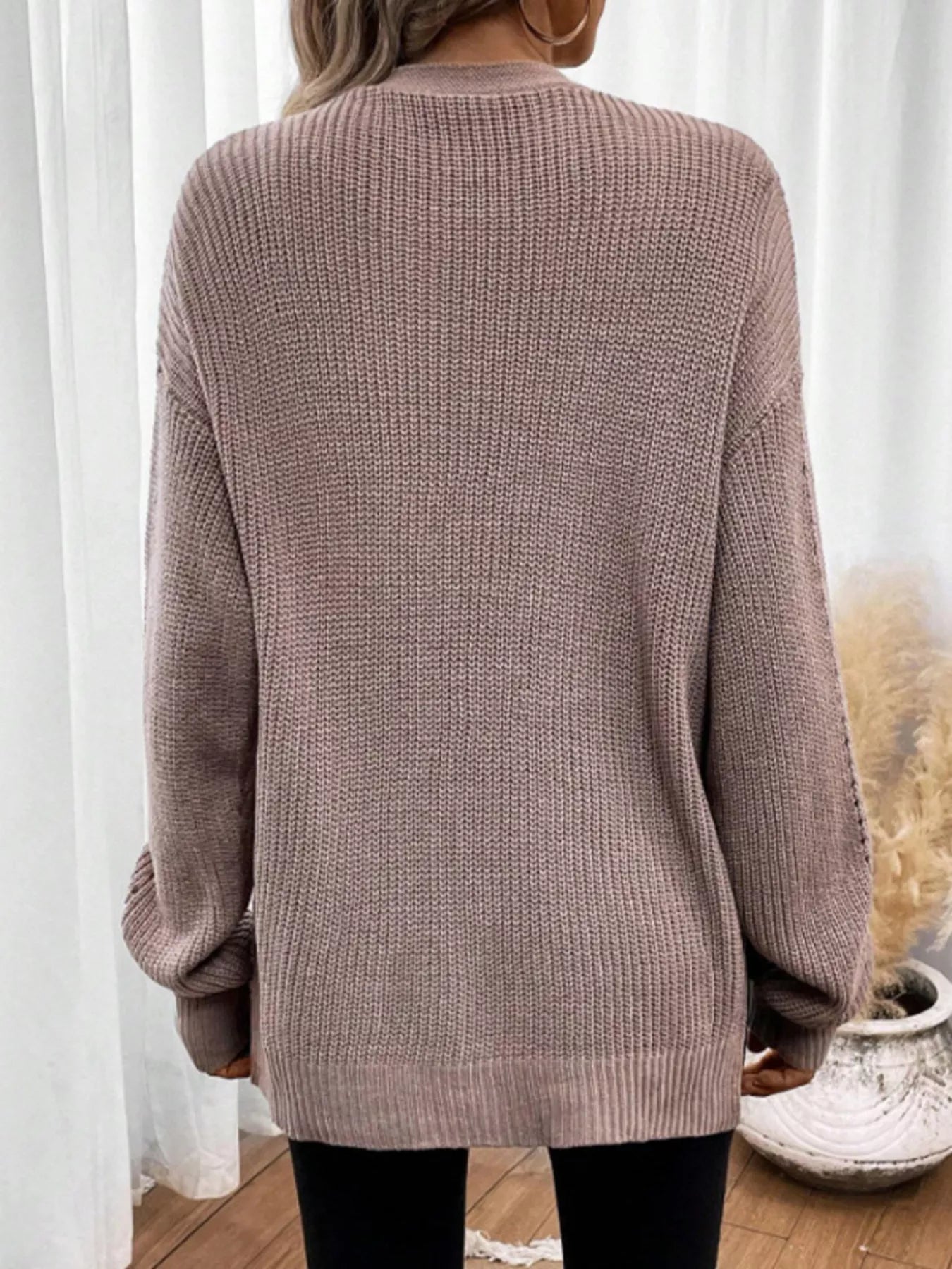 Cozy Knit Open Front Cardigan