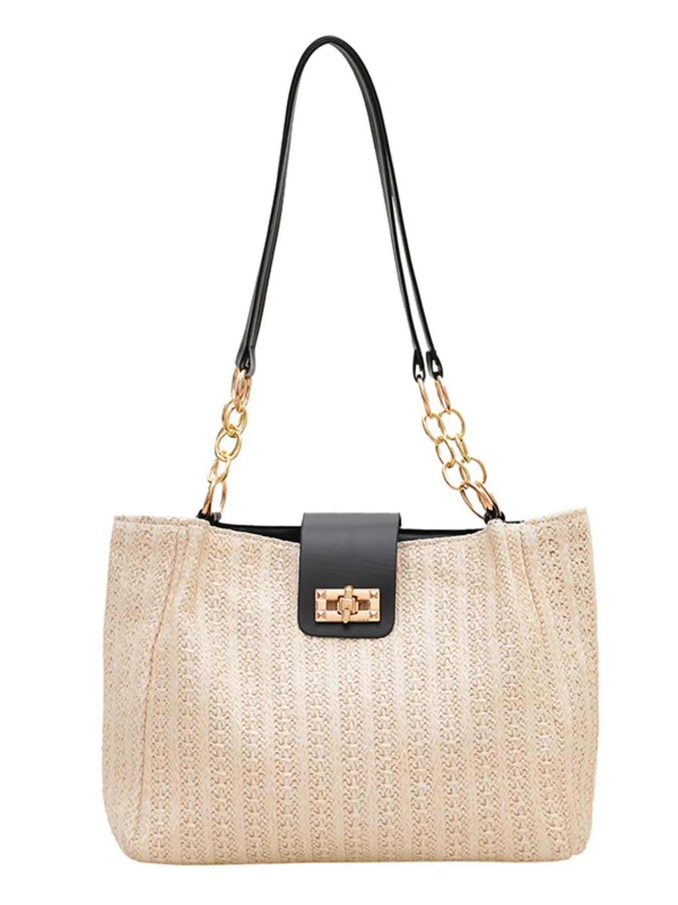 Woven Straw Shoulder Bag