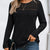 Ribbed Long Sleeve T-Shirt Black