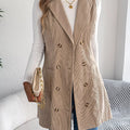 Double-Breasted Long Vest Coat