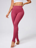 High Waist Stirrup Active Leggings Deep Rose