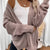 Cozy Knit Open Front Cardigan Mocha