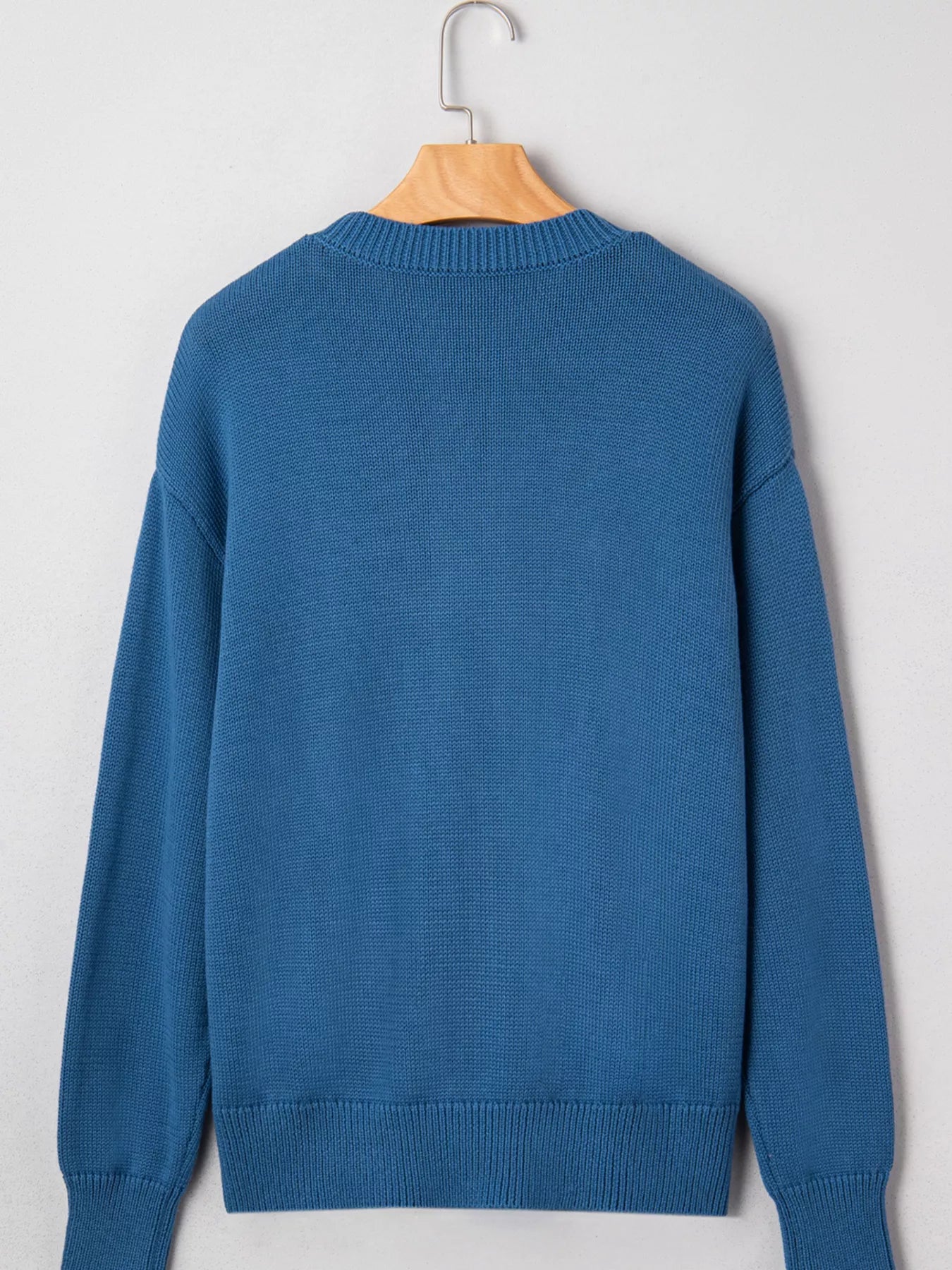 Howdy Embroidered Round Neck Sweater