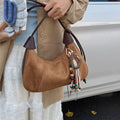 Vintage Suede Tassel Shoulder Bag